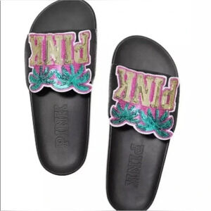 PINK VS TROPICAL  BLING SLIDE LARGE 9-10